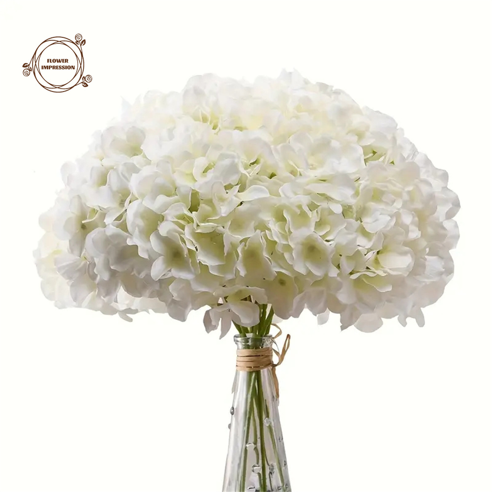 Florist Supply Bulk - Искусственные цветочные головки гортензии с стеблями,